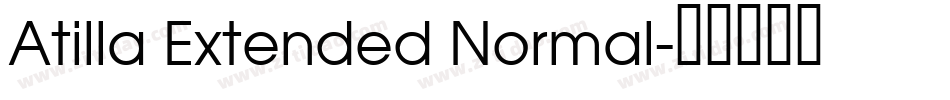 Atilla Extended Normal字体转换